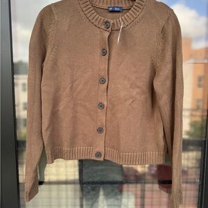 NWT GAP Brown Button-Up Cardigan